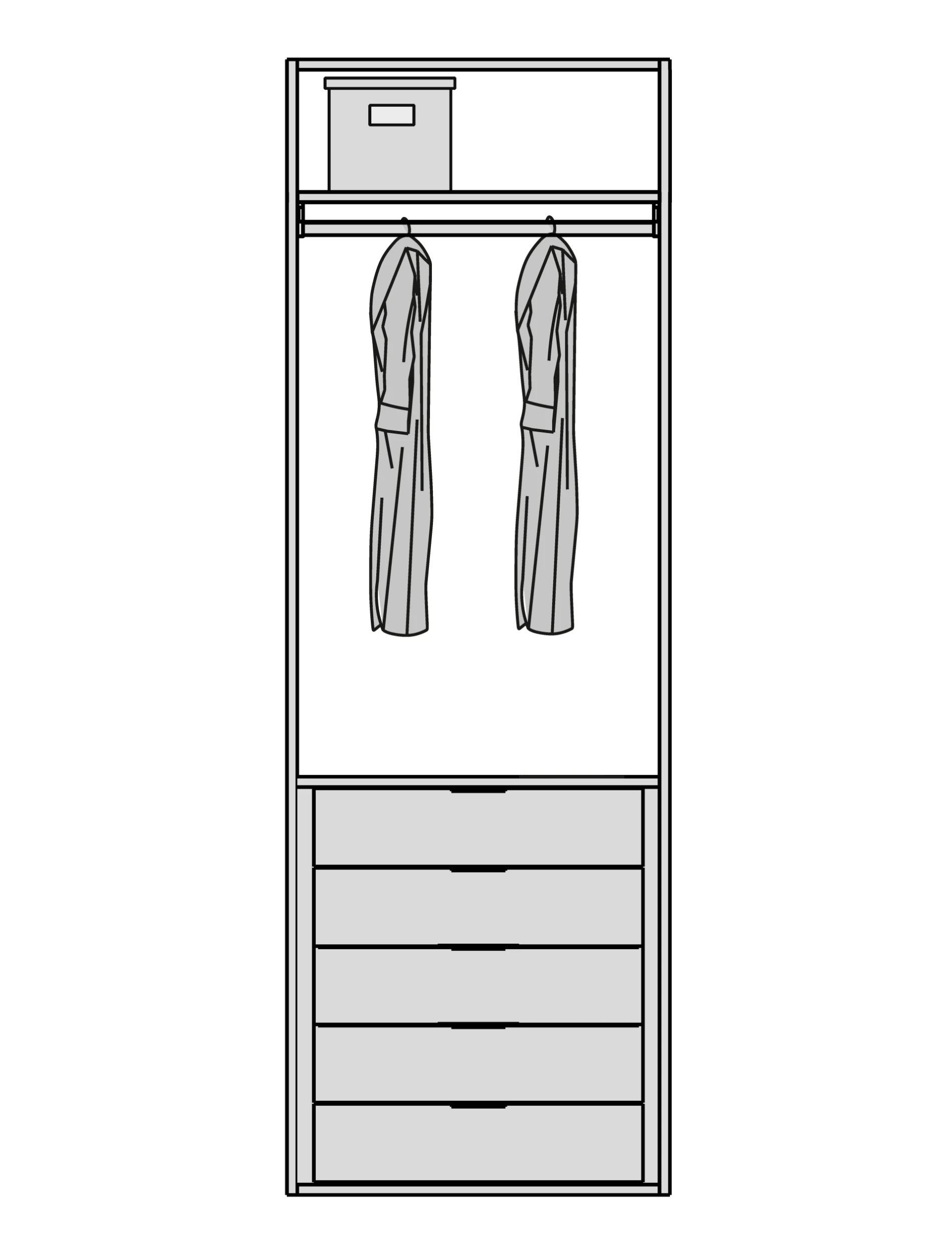 FORMINA, модуль M14.Размеры: 750х580х2065 мм (ШхГхВ).158 500 ₽