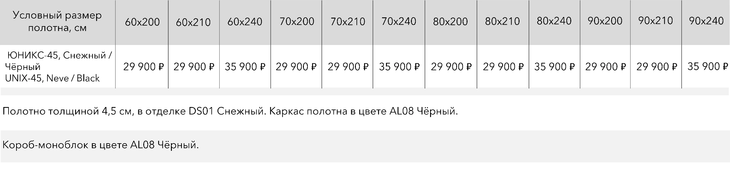 Двери в наличии