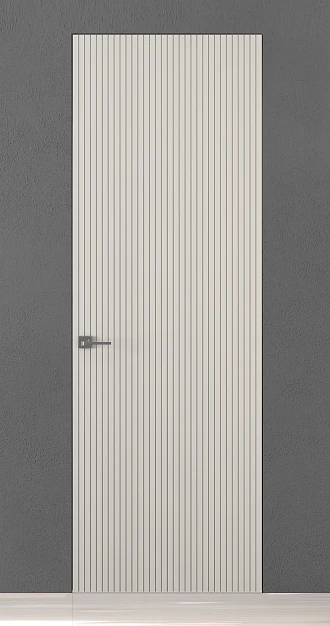 TREND-60, модель Step-V, матовая эмаль L06 Grigio Setta. "Скрытый" короб INVISIBLE.