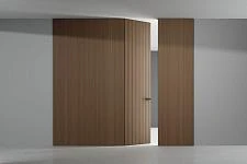mini-Стеновые панели КАВЕР, ЮНИФЛЕКС-3D | COVER, UNIFLEX-3D, модель Стэп | Step. Дверь ЮНИФЛЕКС-3D | UNIFLEX-3D. Натуральный шпон US16 Орех Каналетто.<br>