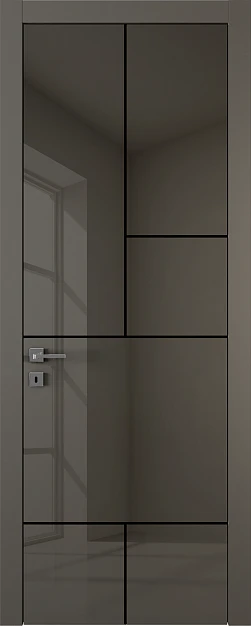 TREND, модель TR18m, глянцевая эмаль LG14 Ombra Gloss, молдинг в цвете Black.
