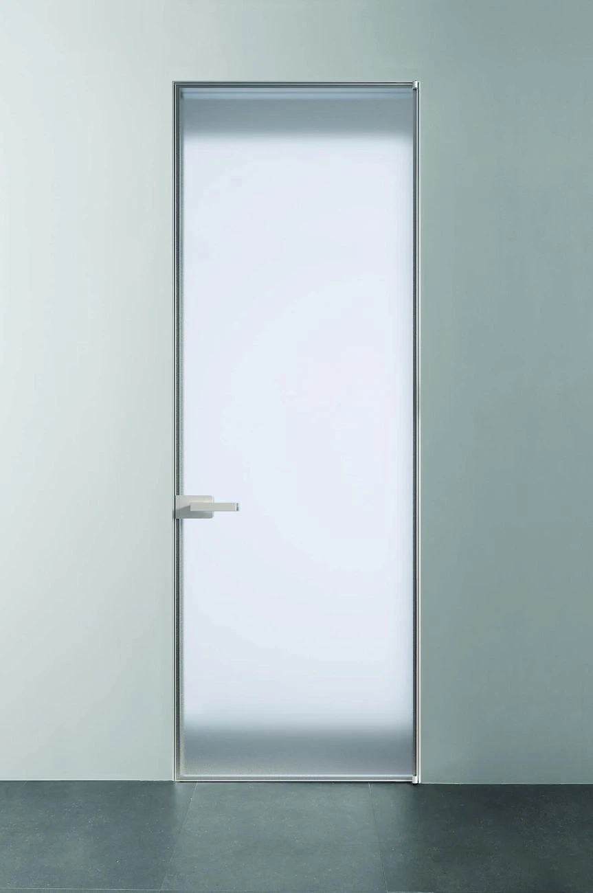 BATTFIL FILCEREST RI-TRAIT product door frosted glass aluminium profile.