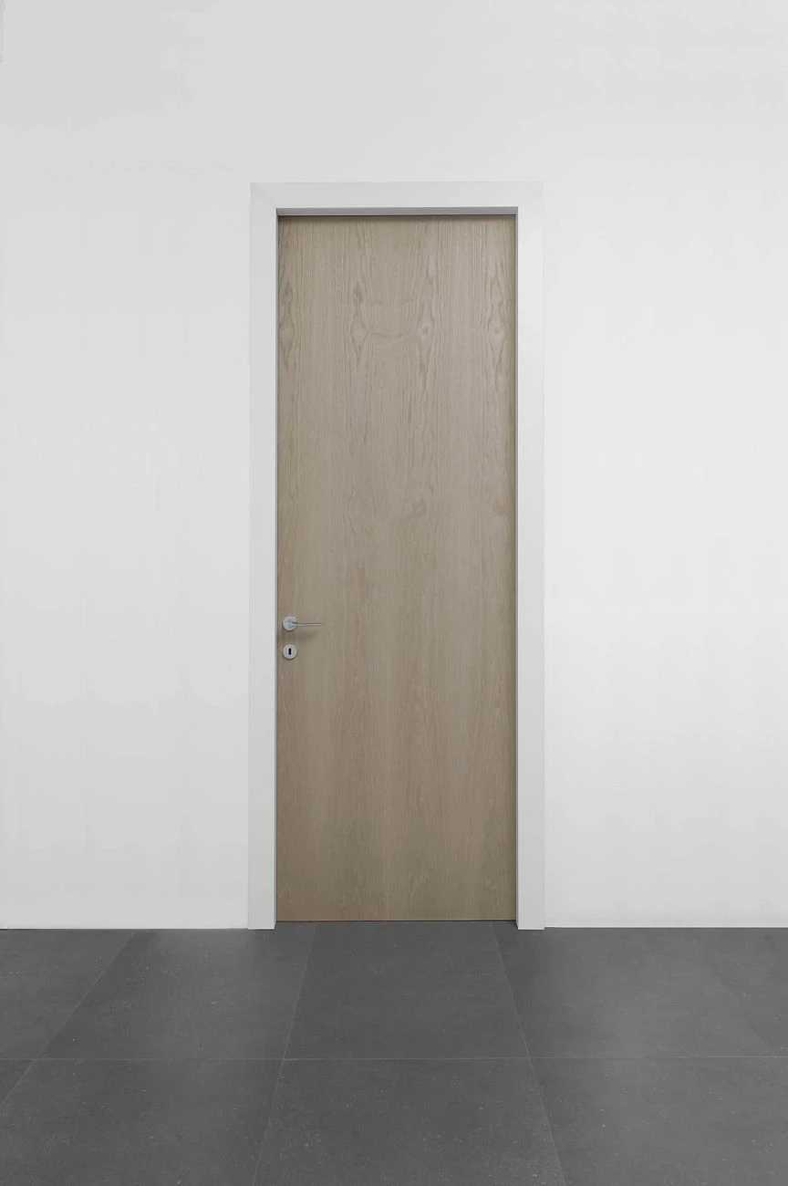 BATTEFFIL EFFILM LEVEL product door wood ligh ash rear view.